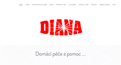Desktop Screenshot of domacipomoc-diana.cz