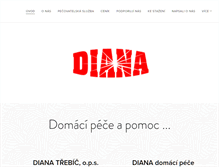 Tablet Screenshot of domacipomoc-diana.cz